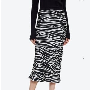 Anine bing NWT silk midi length skirt